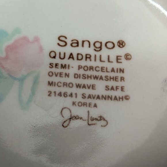 Sango Quadrille Semi Porcelain 214641 Savannah Pattern Creamer by Joan Luntz - Picture 7 of 7
